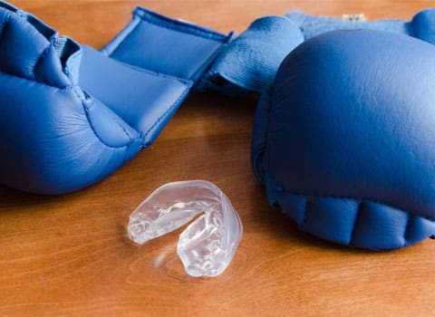 Sport Mouthguard & Boxing Gloves — Dentist In Gosford, NSW