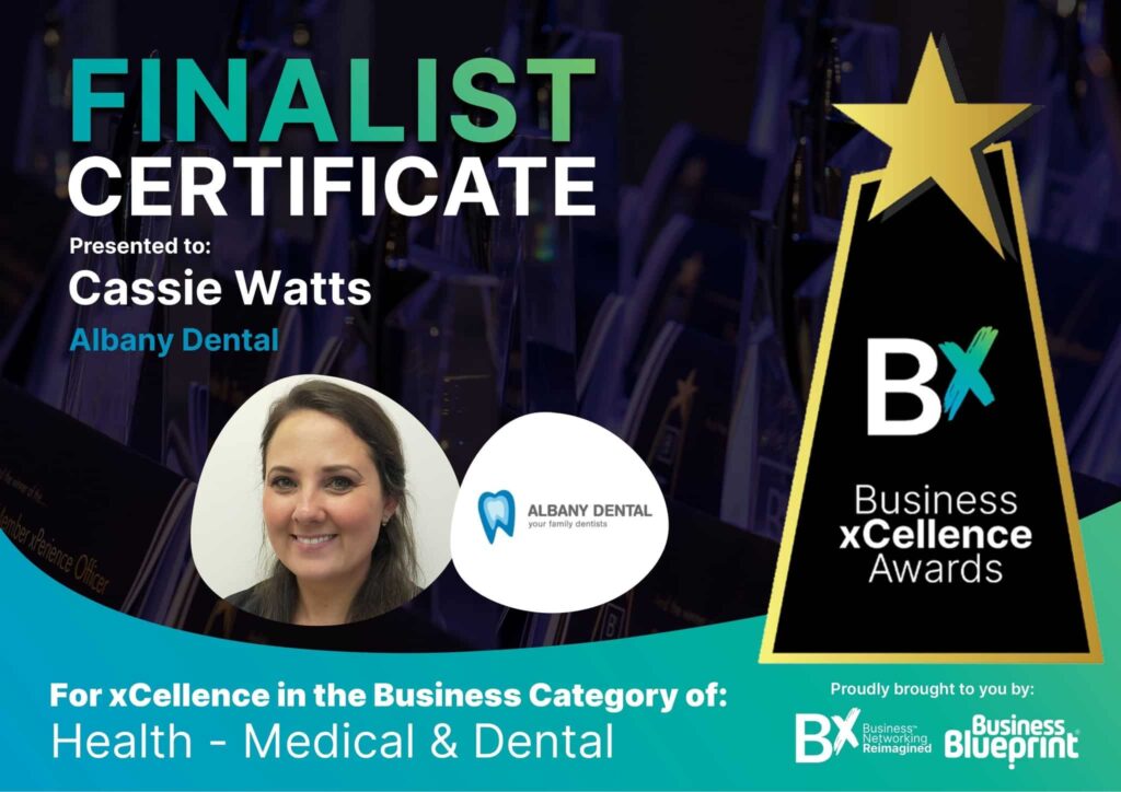 Business xCellence Awards Finalist Certificate