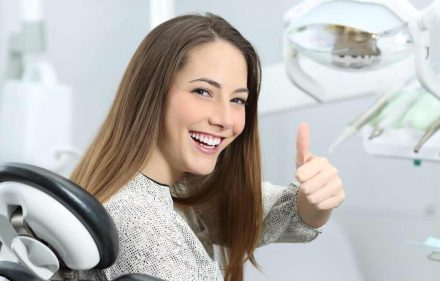 Patient Shows Satisfied With The Dental Service — Dentist In Gosford, NSW