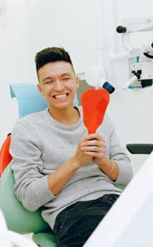Man Satisfied With Treatment — Dentist In Gosford, NSW